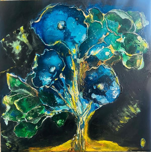 Ressam Selda �nci, �Sevgililer Gününe� Özel Düzenlenen Sergiye �Su Gibi � Eseriyle Kat�l�yor.